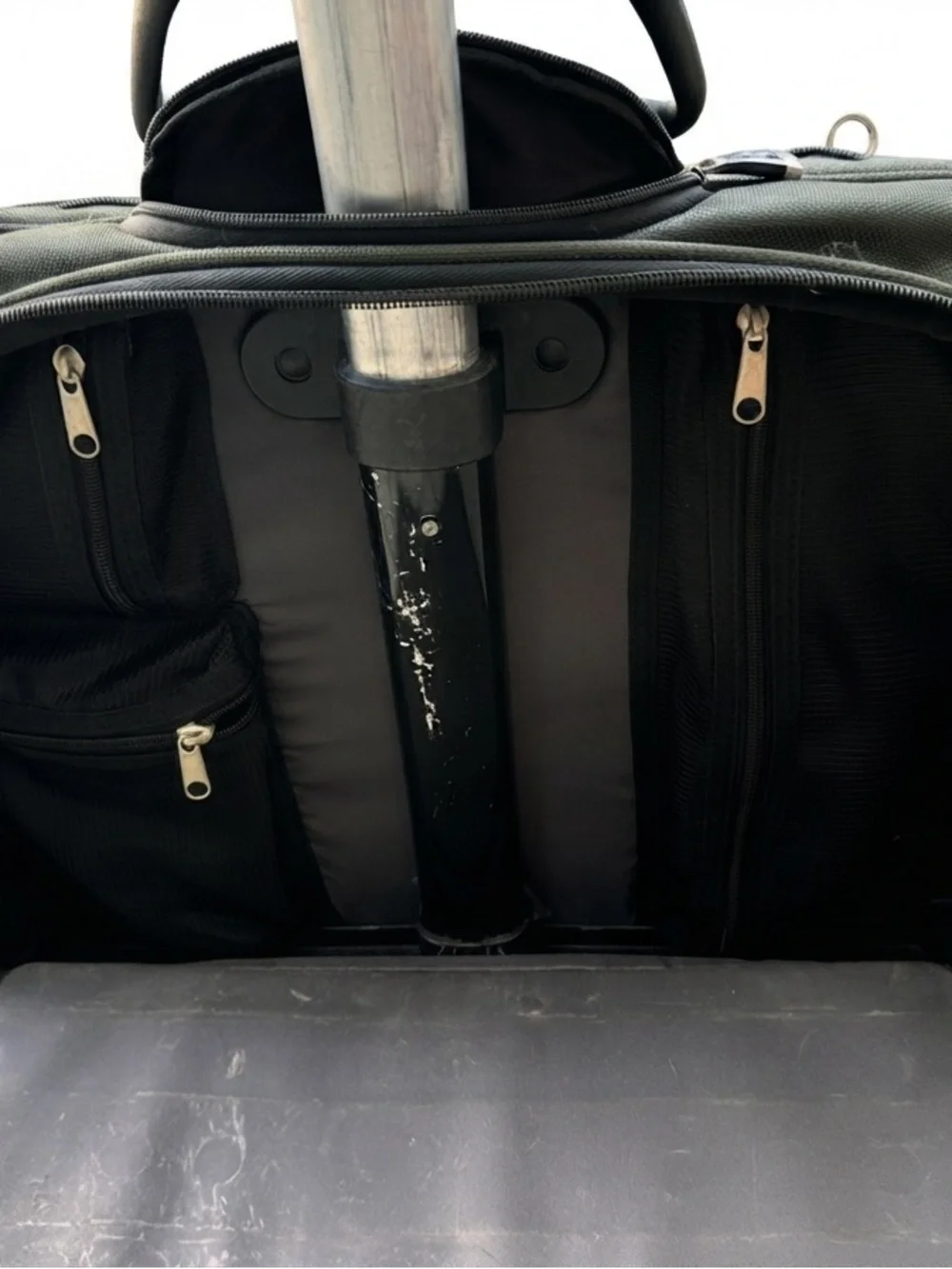 Rolling Carry-On Travel Bag for Men - Olive Green